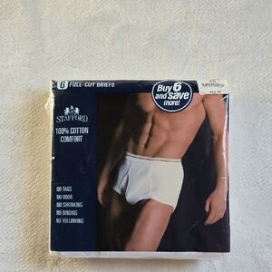 New! Men's 6 Full-Cut Briefs by STAFFORD